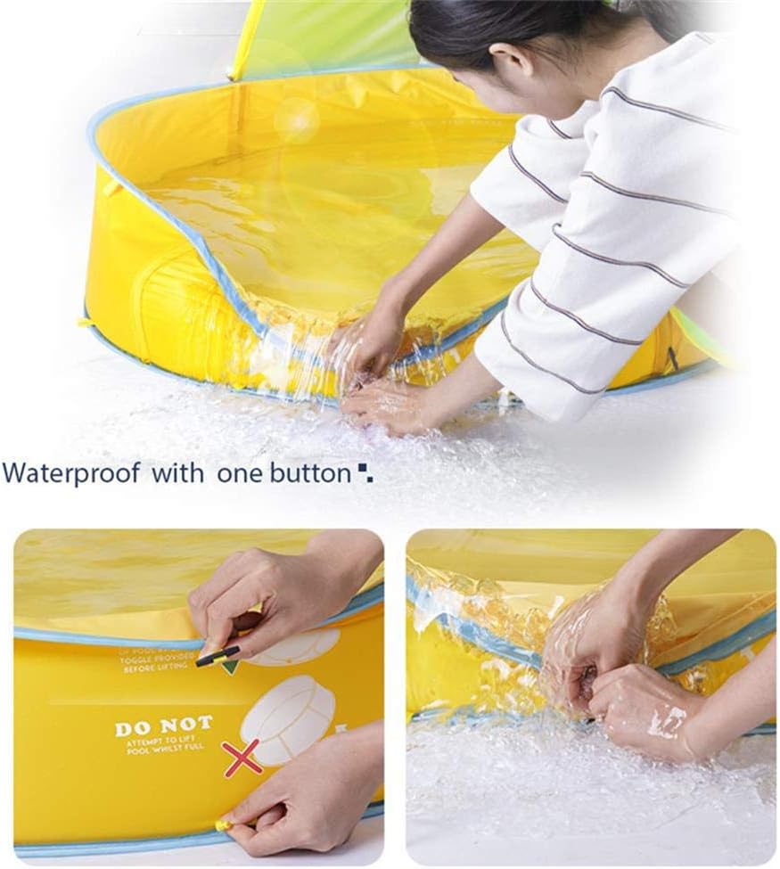 🛒 Flash Sale TOMOYOU Baby Beach Tent Pop Up Portable Sun Shelter with Pool UV Protection & Waterproof Summer Indoor Outdoor Baby Tent Paddling Pool Beach Canopy Tent for Infant Toddler Kids Parks Beach Shade