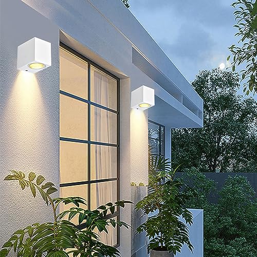 Applique murale LED GU10 IP54 étanche en aluminium pour extérieur Mengjay