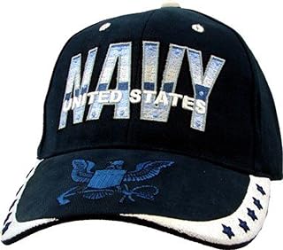 US Navy Presidential Seal Stars Embroidery Hat - Navy Buckle Closure Cap