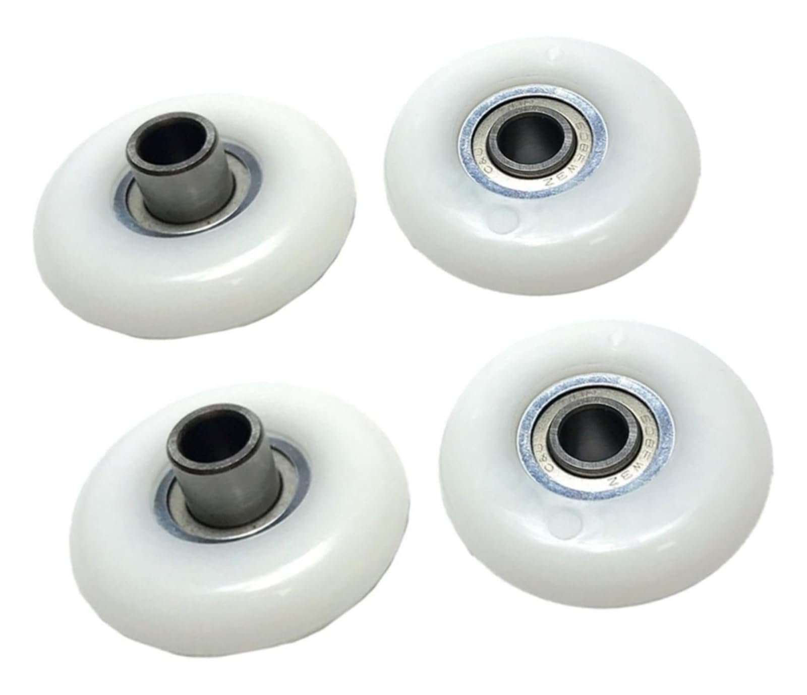 Ruote del sedile del vogatore Diametro esterno 43 mm Parti di ricambio Puleggia for attrezzatura fitness con cuscinetti for Rullo for cyclette da palestra domestica 4 PZ