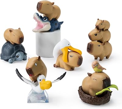 BEEMAI Capybara Series 1PC Blind Box Figures, Random Design Cute Figures Collectible Toys Birthday Gifts