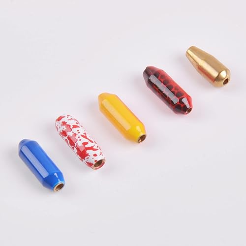 Miniatura 6 de OROOTL Fishing Spinner Lure Bodies Kit, Brass Lure Bodies for Spinner Making Painted Lure Weights Fish Eye Beads Assortment Inline Spinnerbaits