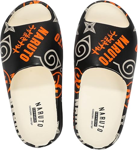 Bioworld Naruto Shippuden Toss Icons Mens Slides