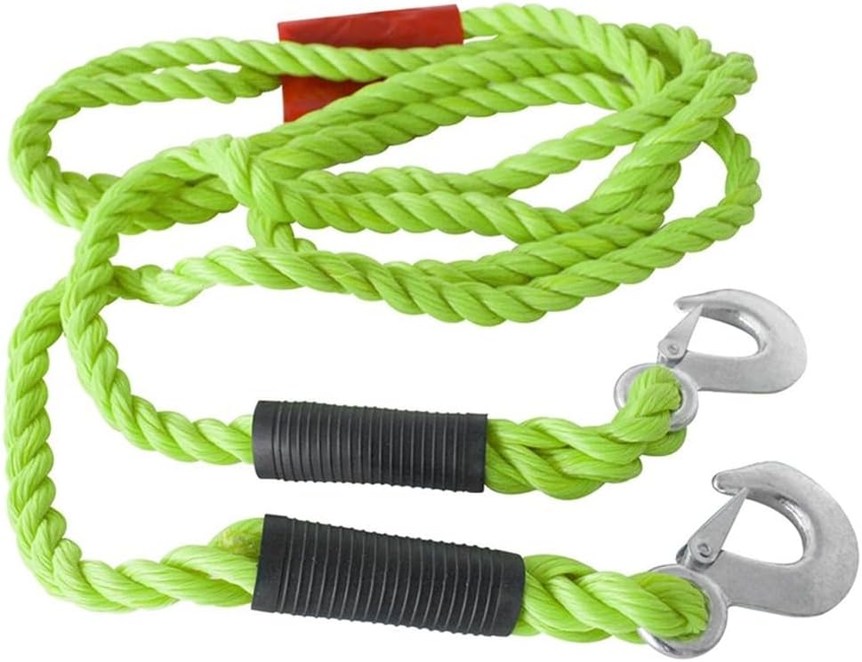 5000kg Tow Rope with Storage Bag - Includes Red Warning Flag - Heavy Duty Pull Rope for Car, SUV & Van - 4.5m Length - High Performance Towing Aid