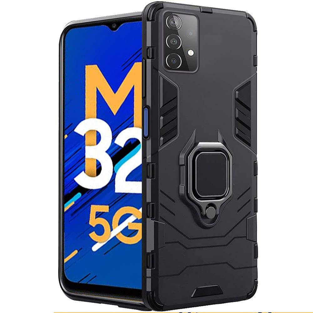 TheGiftKart Back Cover for Samsung Galaxy M32 5G (Poly Carbonate Polymer | Black)