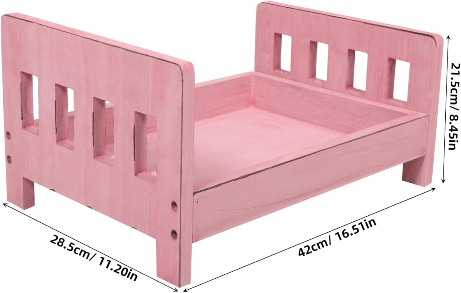 NUOBESTY Vintage Bed Prop for Newborn Photography Unisex Photo Prop for Creative Styling Nursery Decor for Capturing Delicate Features Artistic Photos