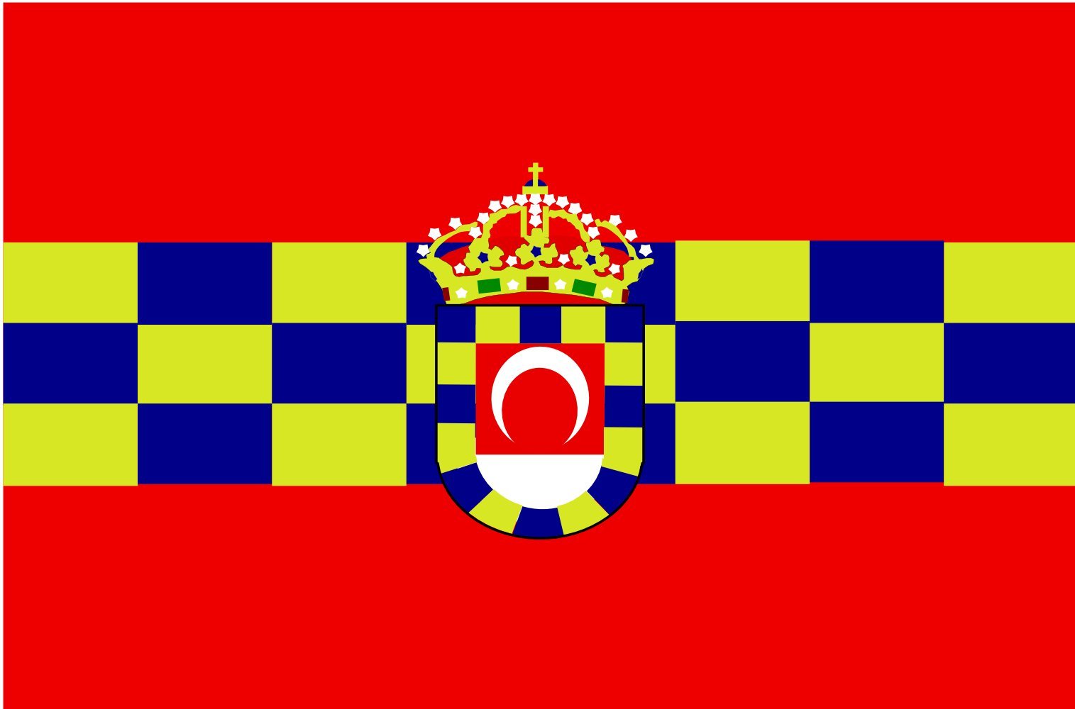 Drapeau Huetor Tajar grand format imprimé pour décoration et événements