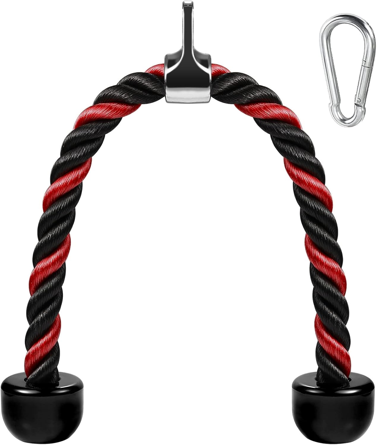 Deluxe Tricep Rope Pull Down Cable, 27 & 36 Inch...