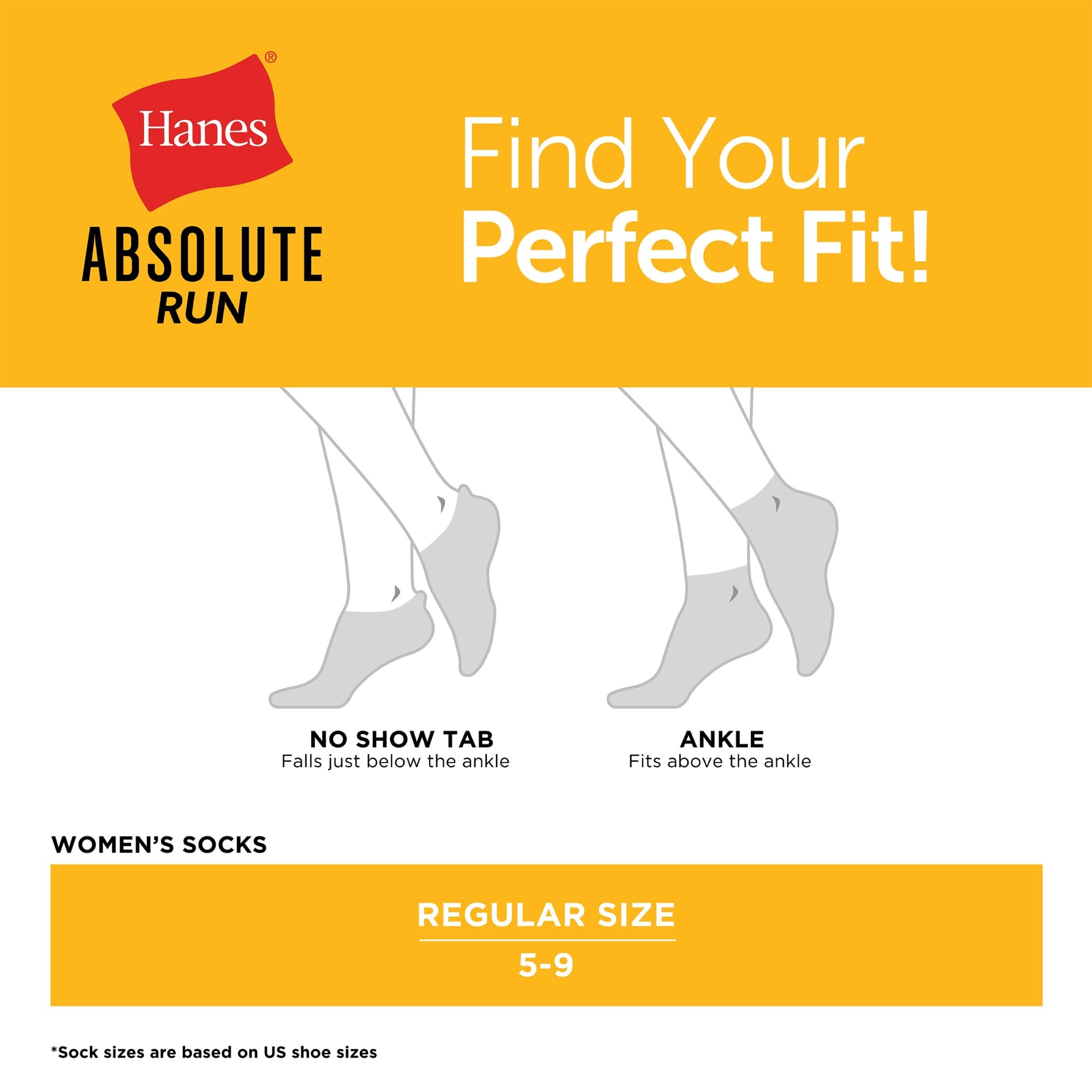 Hanes Damskie absolutne, oddychające skarpety do biegania, 4-pak, różowe, 4-8 UK (4 sztuki), różowy, 37-42 EU