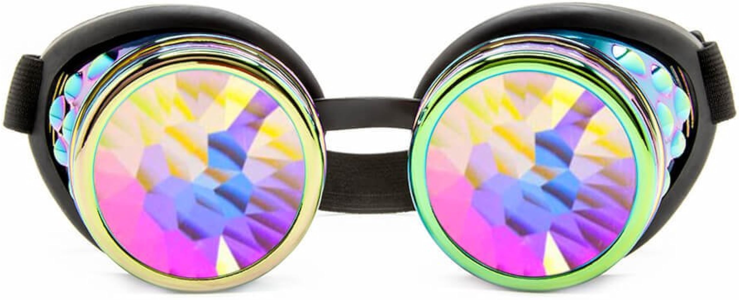 Amazon.com: GloFX Polychrome Rainbow Kaleidoscope Goggles