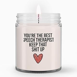 Speech Therapist Candle, Speech Therapist Gift, Gift for Speech Therapist, for Speech Therapist, Candle for Speech Therapist, for Therapist, Vanilla Candle 9oz