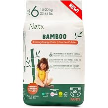Naty Bamboo Viscose Nappy Pants, Size 6, 15-20 kg 68 Count