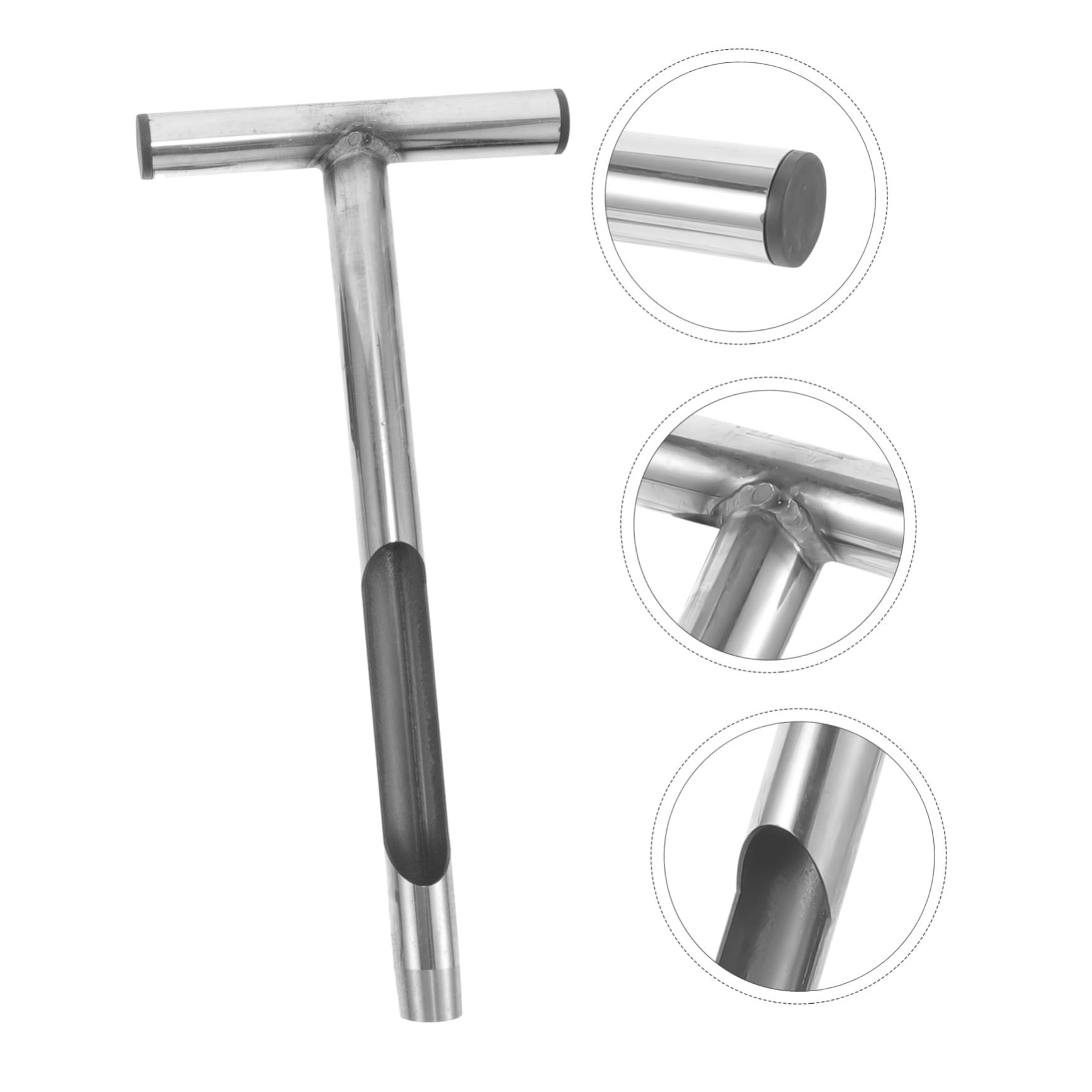 DOITOOL Edelstahl Bodenproben sonde T Griff Robust Rostfrei Ergonomisch Leichter Bodenprobennehmer für Garten Nutzgarten Landwirtschaft Praktische Bodentest sonde für Genaue Probenahme