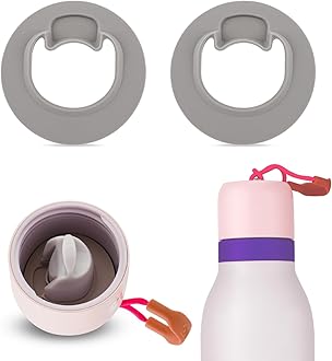 PEUTIER 2pcs Replacement Stopper for Owala FreeSip Twist 18oz 24oz, Water Bottle Top Lid Gasket for Owala FreeSip Twist Series Seal Bottle Cap Mouth Stopper Part Accessories BPA-Free(Gray)