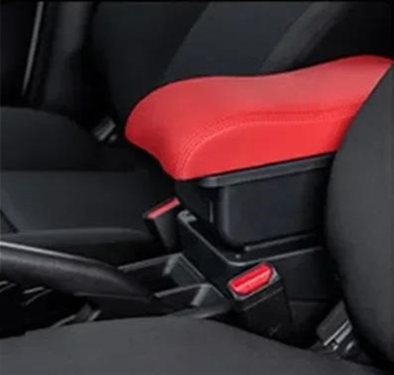 NMJLQW Storage Rack Car Armrest Central Storage Box Retrofit With USB Car Armrest Box Accessories For Corsa C(A red No USB)
