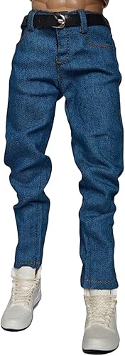 16 escala soldado clásico jeans y cinturón modelo para cuerpo de figura de acción masculina de 12 ''