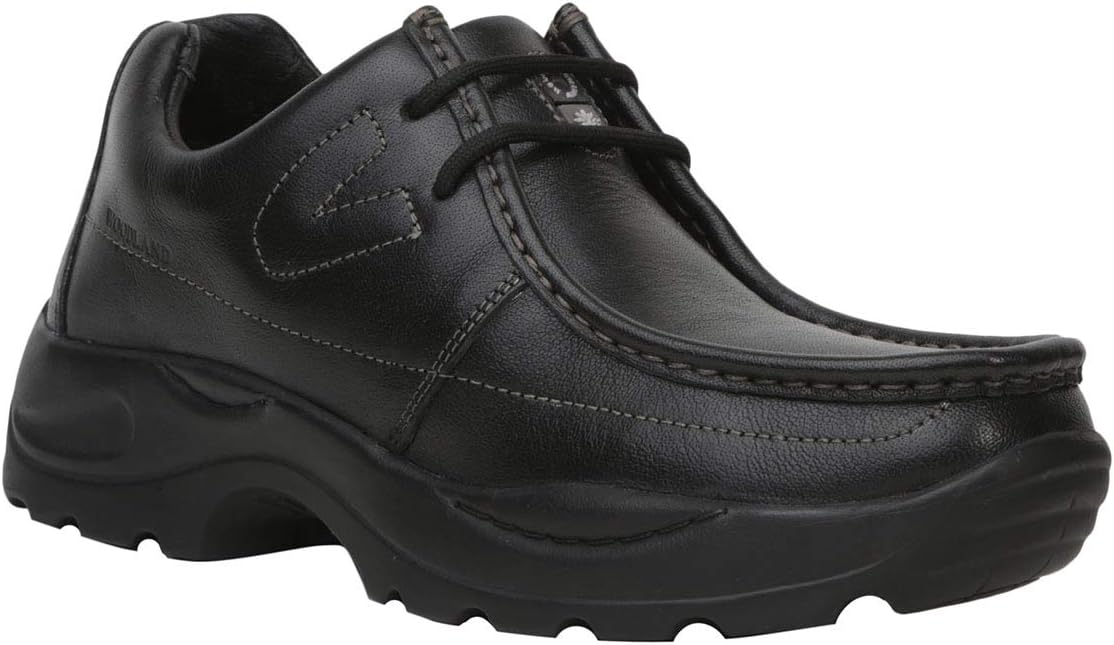 Woodland Men's Black Leather Casual Shoes-(G 4035Y15)