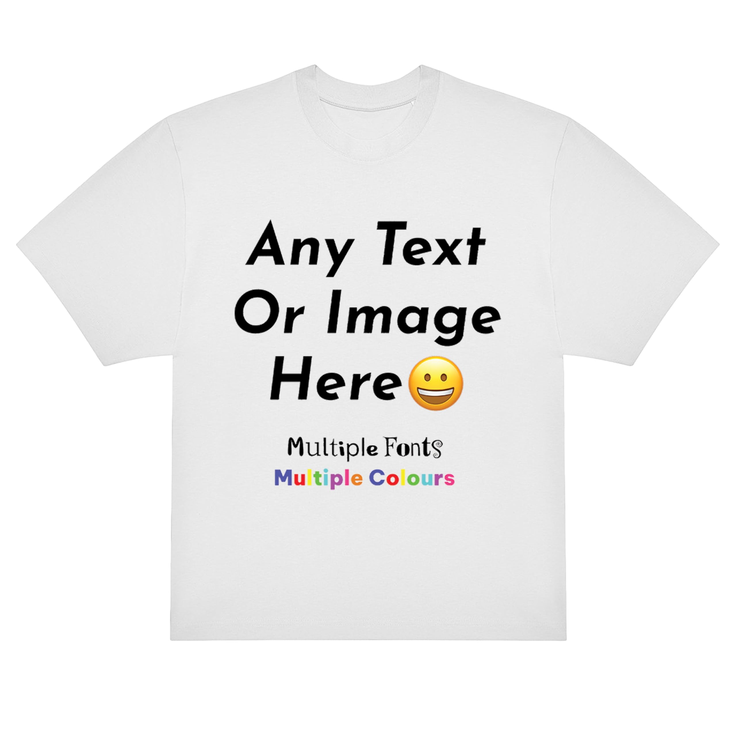 Varsany Personalised T Shirts Mens Womens Kids UK - Customised T Shirt with Any Text and Photo, Long-Lasting Printing - Design Your Own Custom T Shirt — view 30