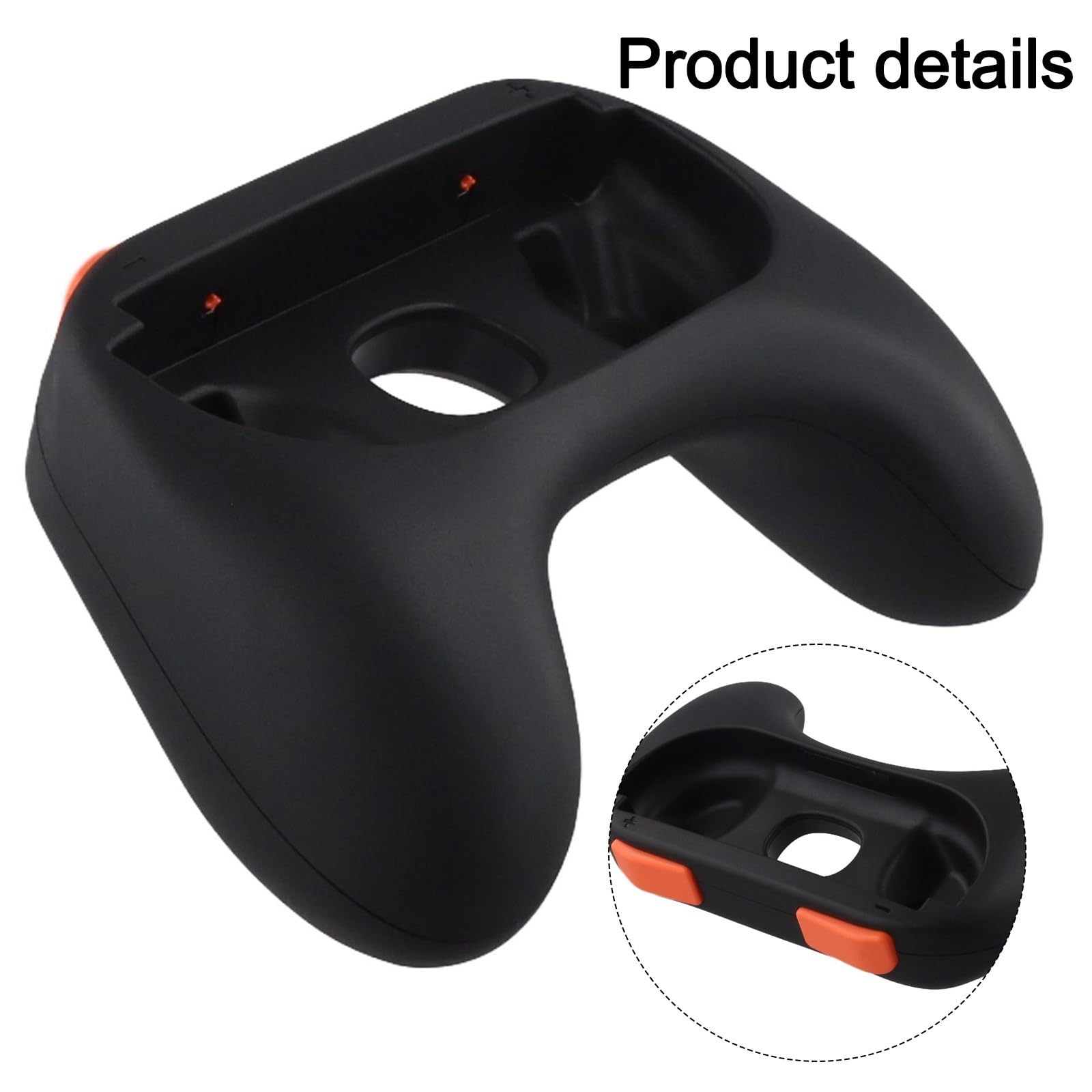 Comfort Grips para Nintendo Switch 2 para mandos Joy-Con, diseño ergonómico con acabado mate antideslizante, paquete de 2, color negro para rojo