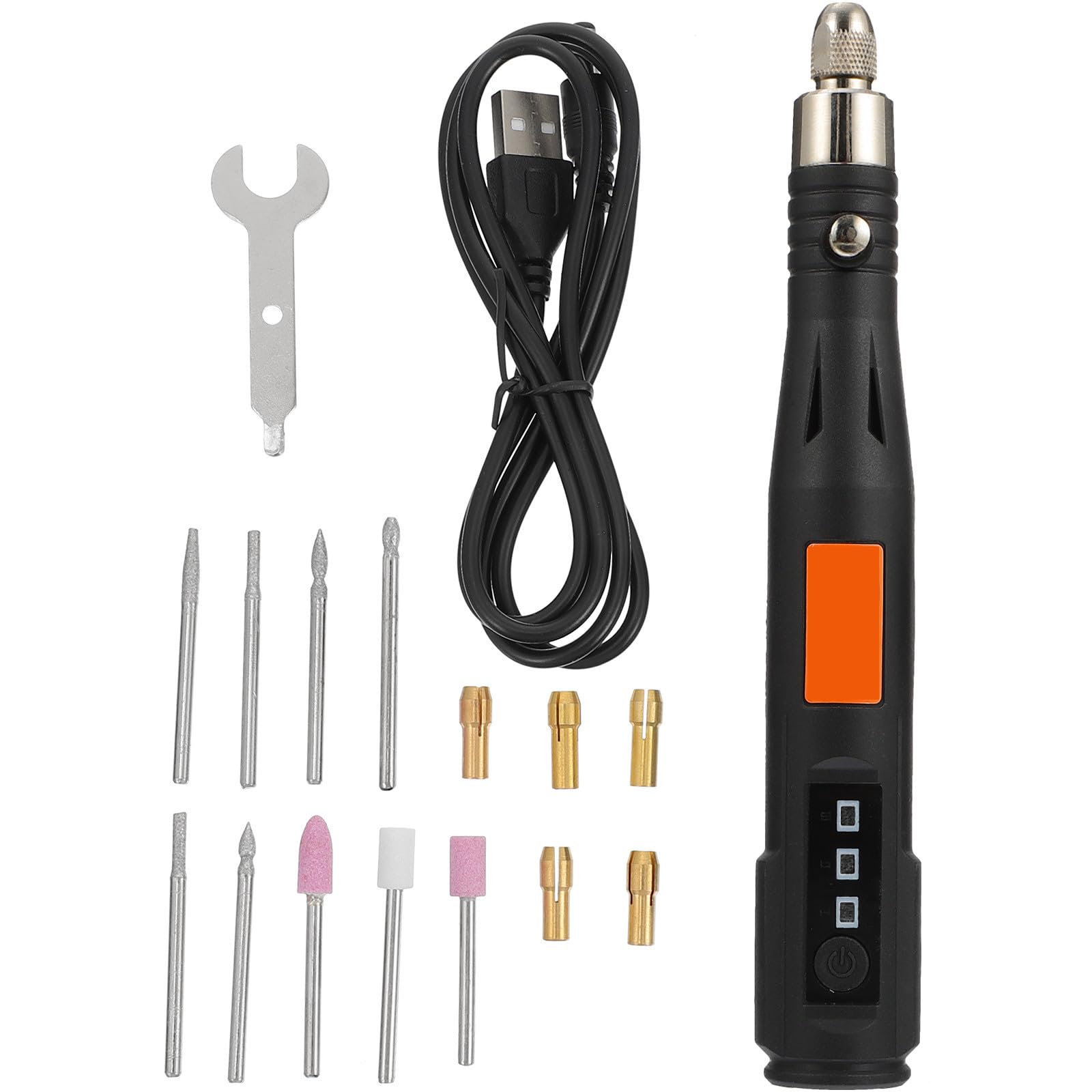 Ciieeo Penna per Incisioni Elettrica Mini USB, Utensile Multifunzione Nero