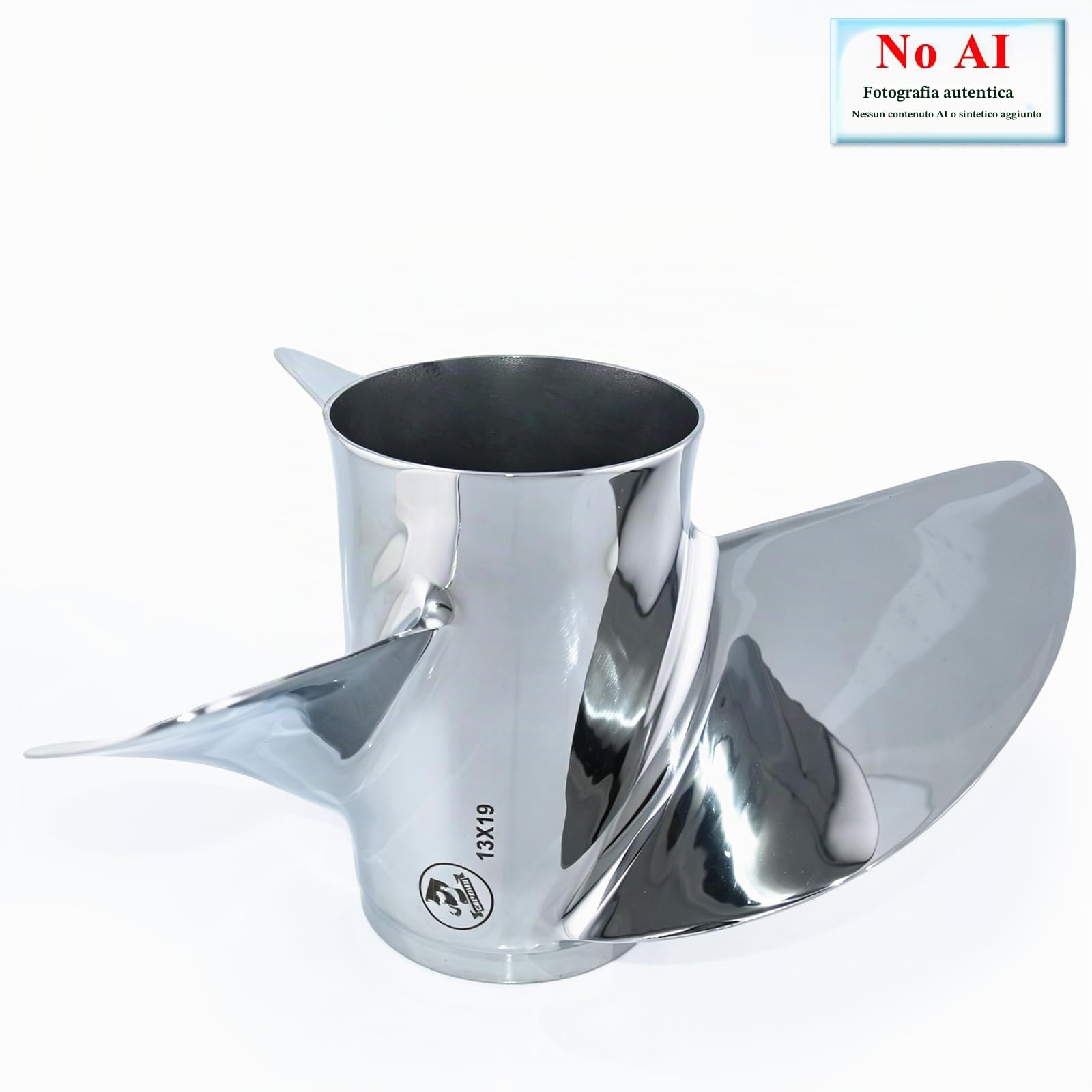 CAPTAIN 13X19 elica fuoribordo per Yamaha 50 60 75 90 100 115 130 HP T50 T60 F70 F75 F80 F90 F100 F115 motori fuoribordo, in acciaio inossidabile, RH, OEM