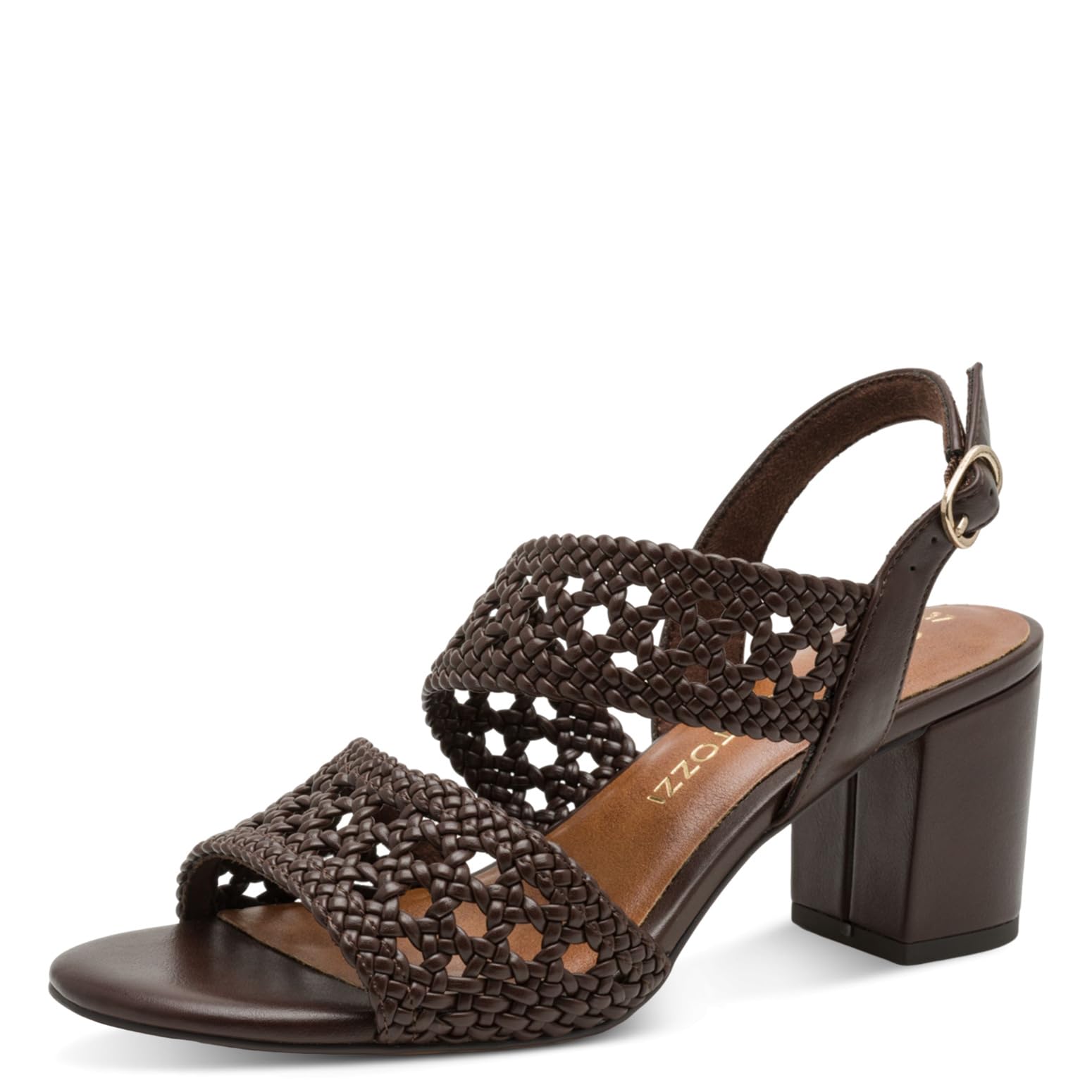 MARCO TOZZI women's sandal soft Feel Me footbed Vegan vegan, brown (MOCCA), 4.5 UK