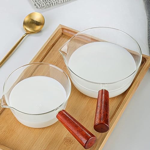 Miniatura 8 de Cabilock Cacerola de leche de vidrio de 22.0 fl oz, calentador de mantequilla, cacerola antiadherente, olla de leche, utensilios de cocina, jarra