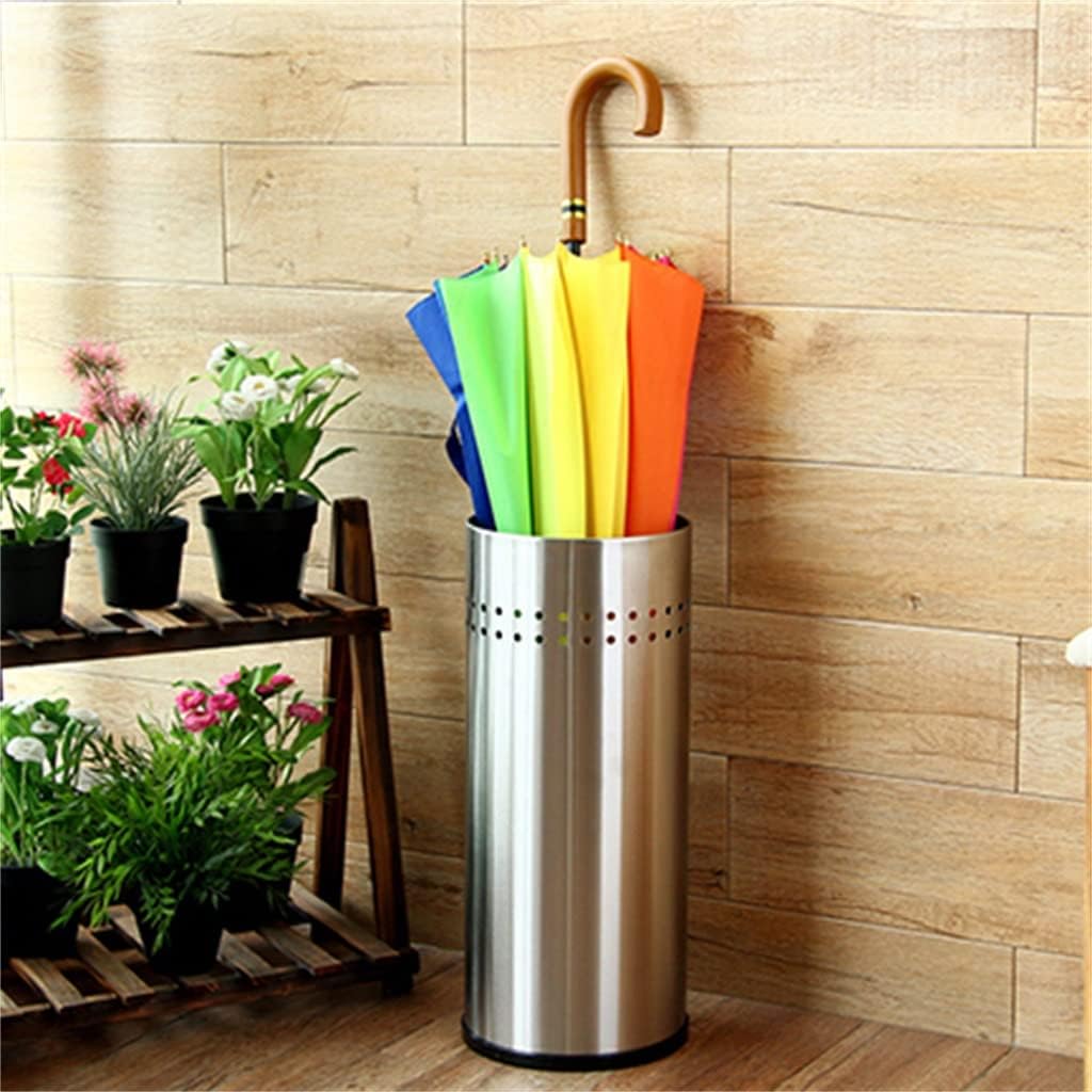 Home Umbrella Bucket Lobby Hotel Entrance Storage Rack Hotel Decoration Stainless Steel Umbrella Bucket