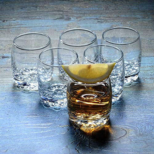 image for N  A Shot Glasses, HOMEYUT 2.8oz Heavy Base Shot Glass Set, Clear Shot