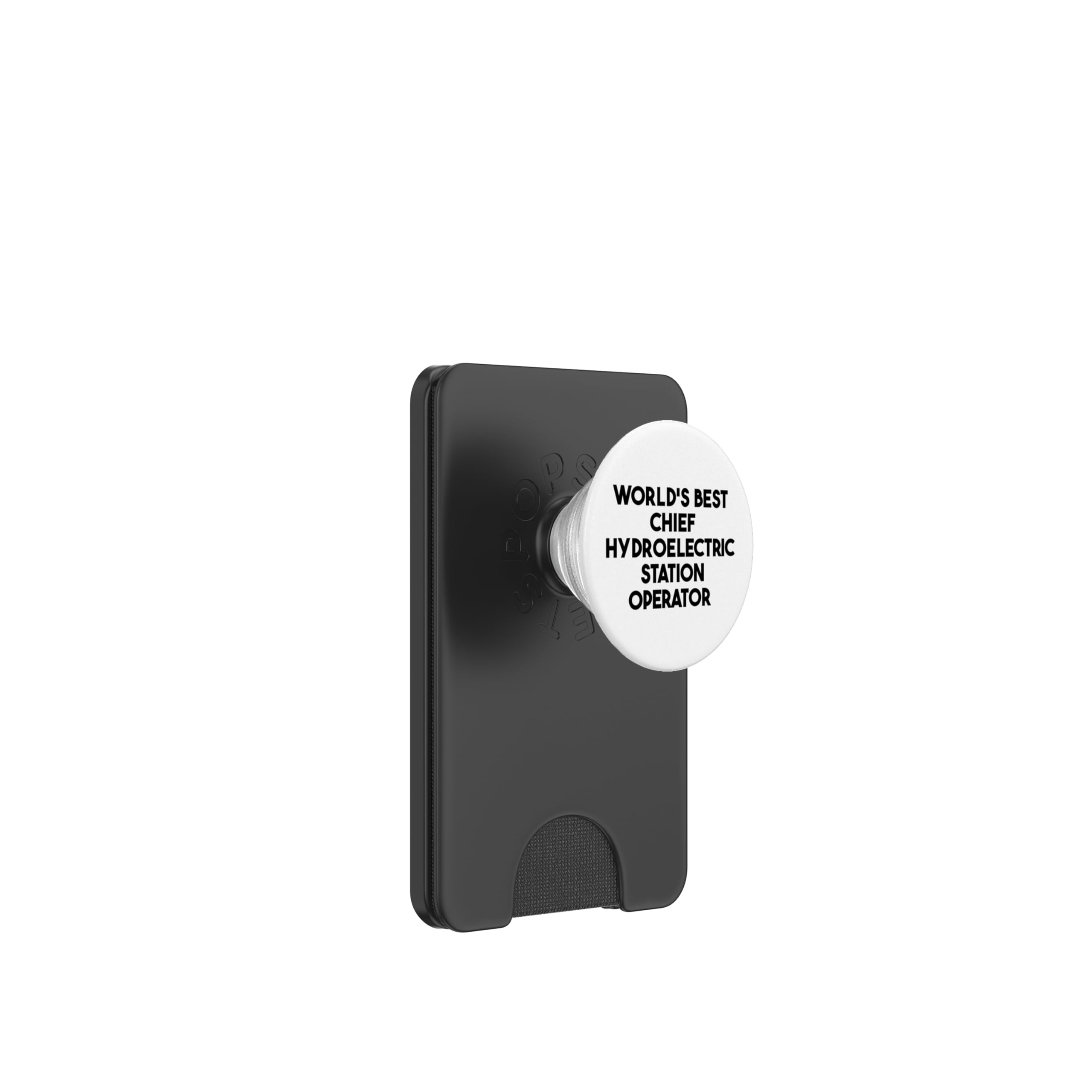 World's Best Chief Hydroelectric Station Operator PopSockets PopWallet for MagSafe, Black