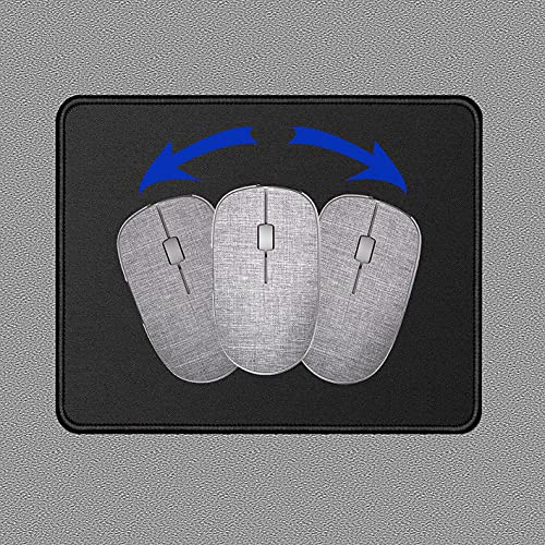 Pupbbi Mouse Pad 3 Pcs Of Black Standard Mouse Pads, Mouse Pad With Stitched Edges，Rubber Anti Slip Base Mousepad，Mouse Pads For Office And Games, Washable，Square,10.3Inch X 8.3Inch X 0.12Inch #TOP1