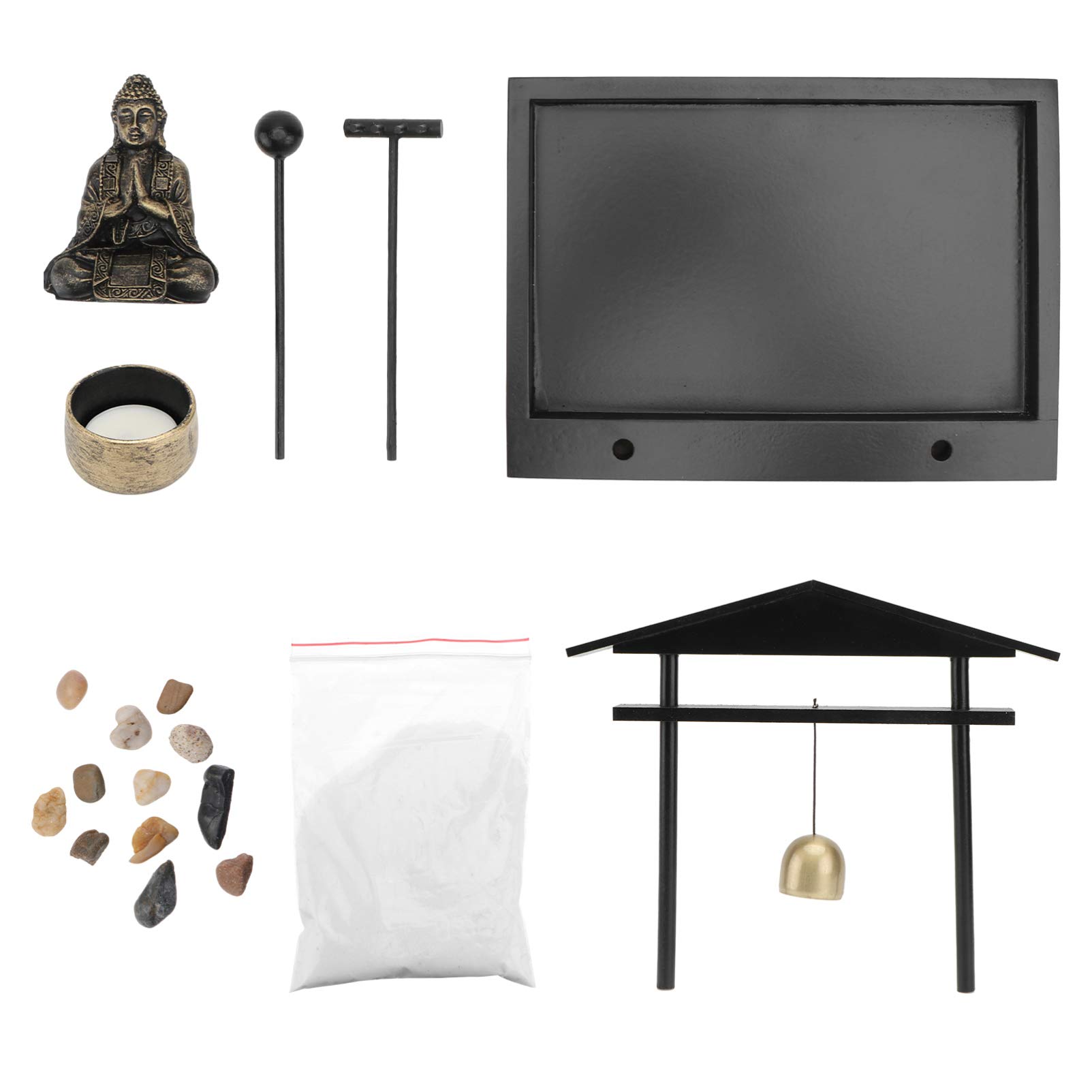 RORPOIR Resin Zen Decoration Table Ornament Zen Garden Decor Micro Landscape Ornament