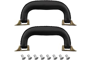2x Electric Guitar Hardshell Case PU Leather Suitcase Handle for Gibson Les...