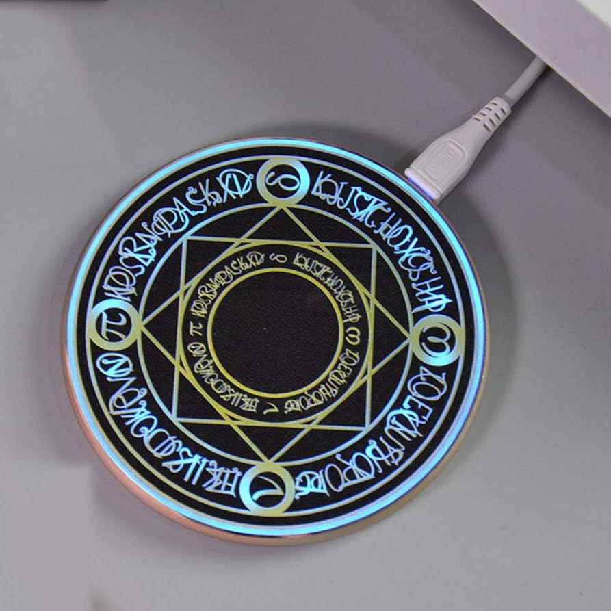 Chargeur sans fil Glowing Magic Array pour table de chevet