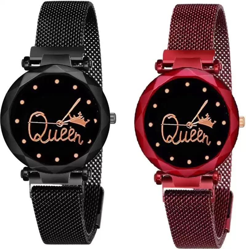 RPS FASHION WITH DEVICE OF R Luxury Analogue Womens Watch (Black Dial Multicolor Colored) (Black-red) (B09V5H86KP) Amazon Price History, Amazon Price Tracker