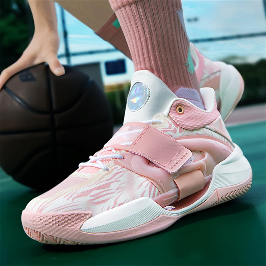Herren Basketballschuhe High-Top leichte Stoßdämpfung rutschfeste atmungsaktive Outdoor-Sportschuhe Jungen Mädchen Indoor-Schuhe