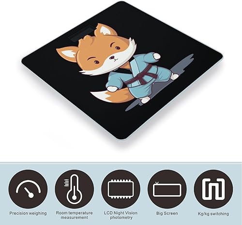 Miniatura 3 de Judo Sports Fox Digital Smart - Báscula de peso corporal electrónica para dormitorio