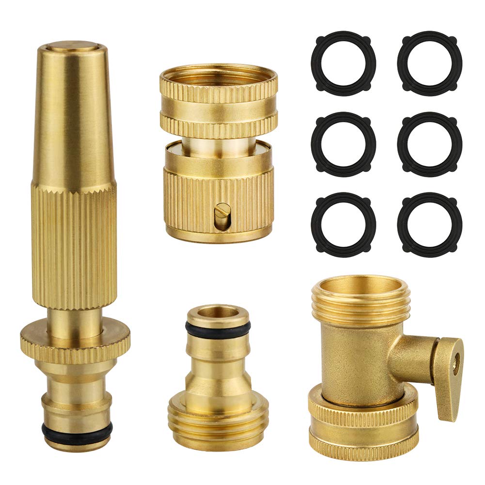 Buy AHCSMRE Quick Connect Garden Hose FittingsBrass Garden Hose Shut