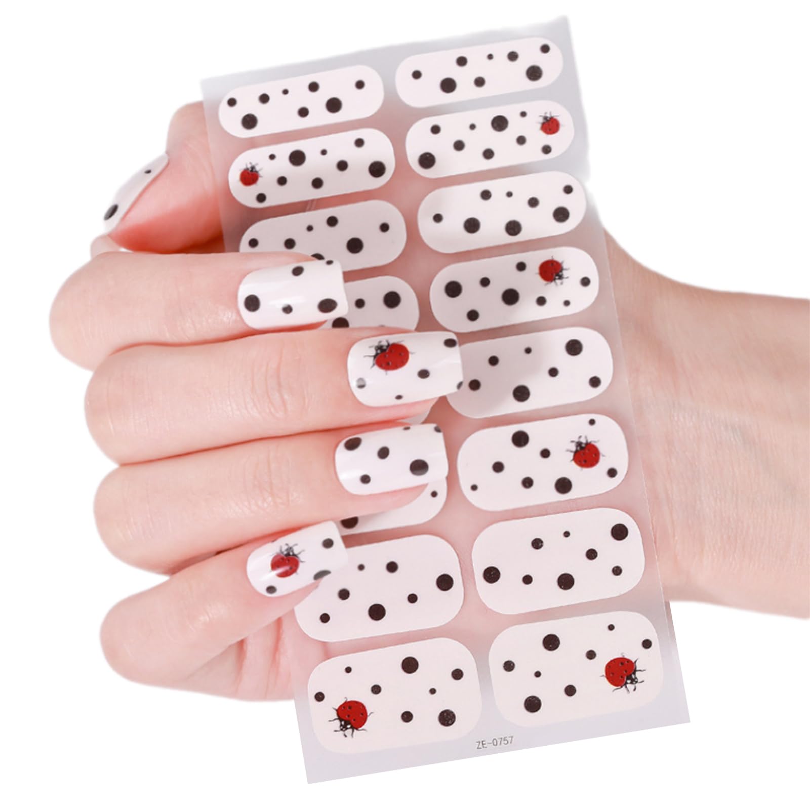 Full Wraps Nails Polish Strips Valentine ' s Day Nails Sticker Adhesive Art Decals Valentine Decorations Art Stickers
