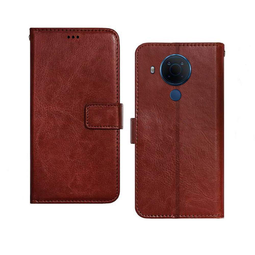 Inktree Nokia 5.4 Flip Case | Premium Leather Finish | with Card Pockets | Wallet Stand |Complete Protection Flip Cover for Nokia 5.4 - Brown (B08XPL1JQT) Amazon Price History, Amazon Price Tracker