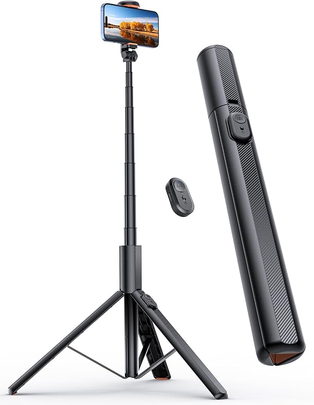 ANXRE 180cm Trepied Smartphone Monopods Portable, NT79 Extensible Perche a Selfie avec Télécommande 