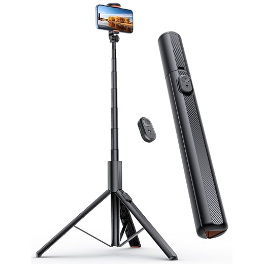 ANXRE 71" Phone Tripod with 1/4" Camera Mount, NT79 Extendable Selfie Stick