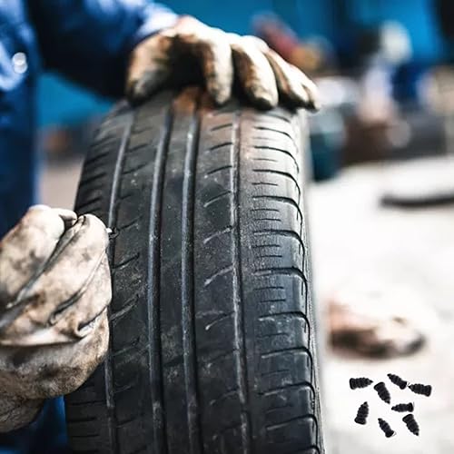 Miniatura 3 de 20 piezas de clavos de goma para reparación de neumáticos, tornillo de reparación de neumáticos de coche en clavos de tapón de goma, clavos de