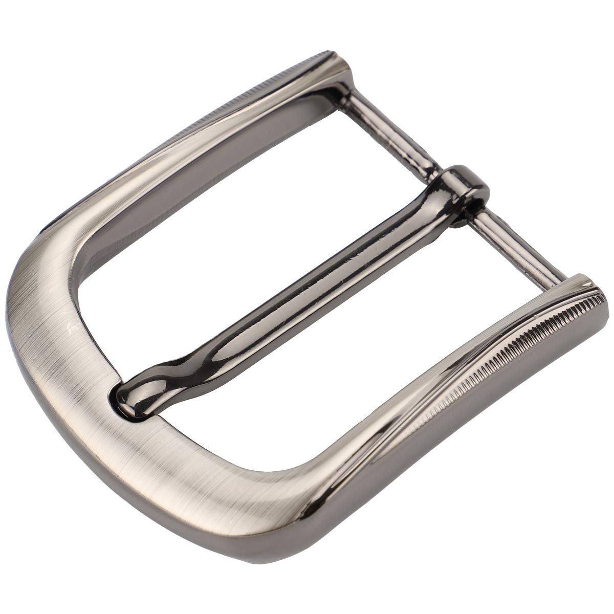McFanBe 1.5 Inches (38-40 mm) Belt Buckle Single Prong Square Replacement Buckle for Men Women Belt (Grey03)