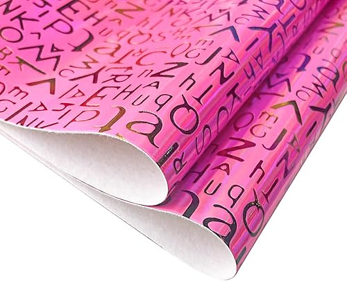 Miniatura 12 de HYANG - Hojas de piel sintética con letras plateadas en relieve, 1 rollo de 12 x 53 pulgadas, piel sintética muy adecuada para aretes de cuero