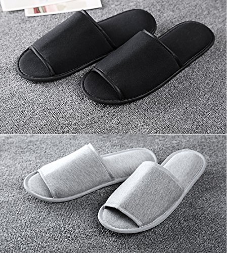 Comfysail Foldable Portable Slippers Washable Open Toe Towelling Slippers With Storage Bag For Spa Travel Hotel/Home Guest 34-43 #TOP3