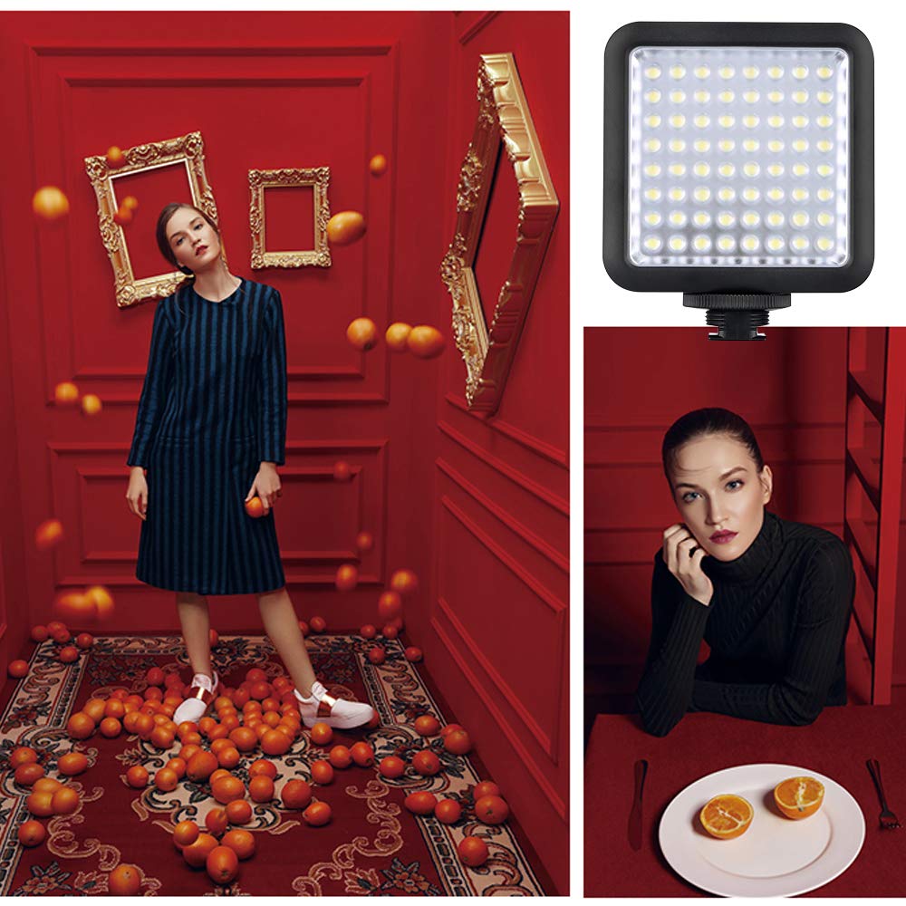 GODOX LED64 LED Vidéo Lumière 64 Ampoules LED Utilisez 1000Lux Eclairage Lumière Continu pour Mini Caméscope Appareil Photo Reflex Numérique DVR