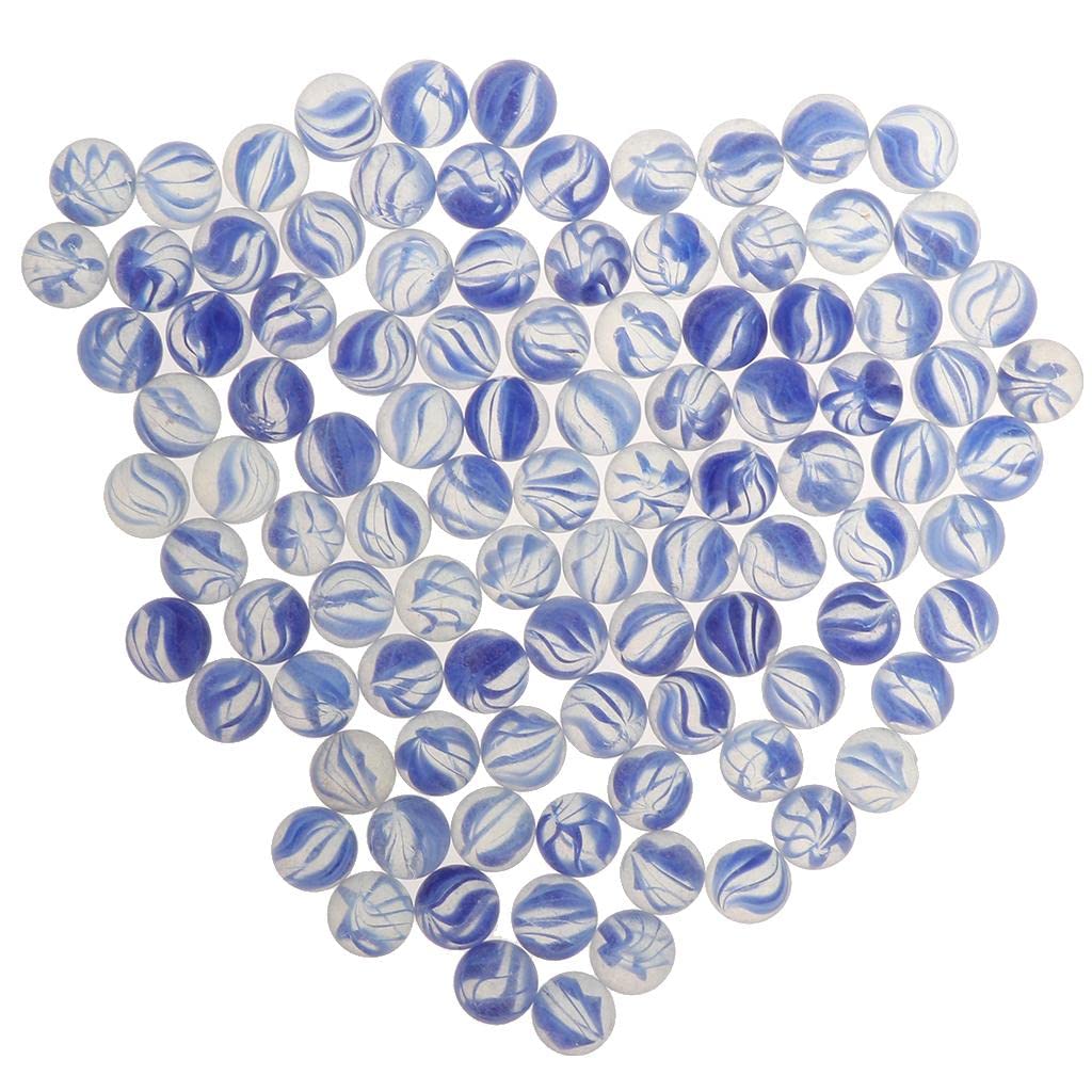 ATORSE 100Pcs 16mm Marbles Ball Glass Beads for Chinese Checkers Game Toy Blue - Learning & Educational Toy, Early Learning, Brain Activity, Toy for Toddlers, Gift for 1, 2 Years Old Boys & Girls-image-5