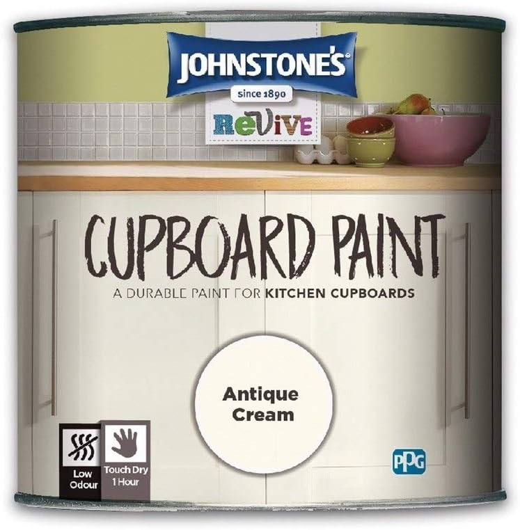 Johnstone's 390289 Cupboard Paint Antique Cream 750 ml Amazon.co.uk