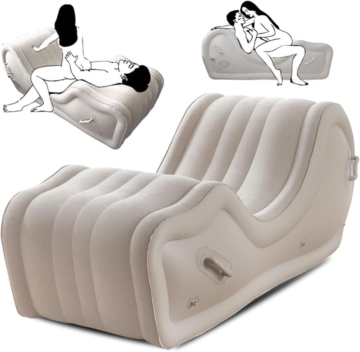 Sex Furniture for Couples BDSM, Inflatable Sex Bondage Sofa Chair with Built-in Air Pump, G Spot Position Pillow Cushion for Adult Women Sexual Pleasure